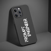 Prompt engineer minimalist quote iPhone hülle