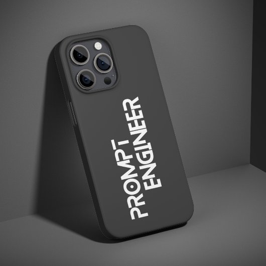 Prompt engineer minimalist quote iPhone hülle