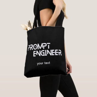 Prompt personalized engineer minimalist quote tasche