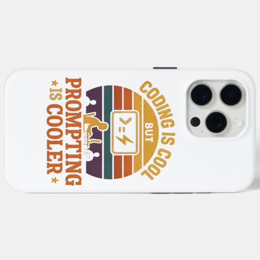 Prompting Beats Coding iPhone-Hülle | Tech-Humor  Case-Mate iPhone Hülle (Rückseite (Horizontal))