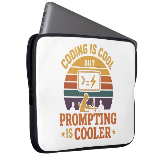 Prompting Cooler Sleeve | Tech Humor (Vorne Rechts)