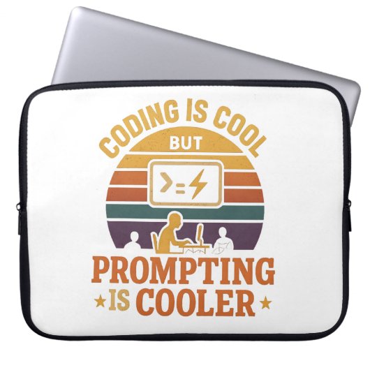 Prompting Kühlerhülle | Tech Humor Laptopschutzhülle (Vorderseite)