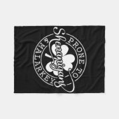 Prone To Shenanigans And Malarkey St Patricks Day  Fleecedecke (Vorderseite (Horizontal))