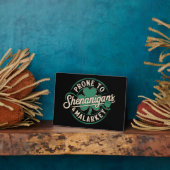 Prone to Shenanigans & Malarkey St Patrick's Day Fotoplatte (Seite)