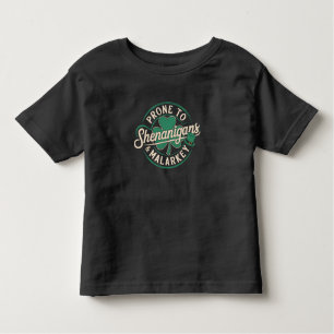 Prone to Shenanigans & Malarkey St Patrick's Day Kleinkind T-shirt