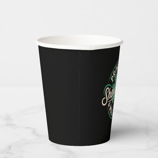 Prone to Shenanigans & Malarkey St Patrick's Day Pappbecher (Rechts)