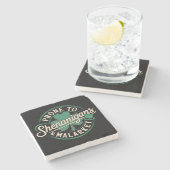 Prone to Shenanigans & Malarkey St Patrick's Day Steinuntersetzer (Seitenansicht)