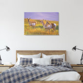 Pronghorn Antelope in Montana Leinwanddruck (Insitu (Schlafzimmer))