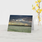 Pronghorn Antilope mit Windmühlen am Karte (Gelbe Blume)