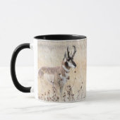 Pronghorn Antilopen-Dollar auf Wyoming-Gebiet Tasse (Links)