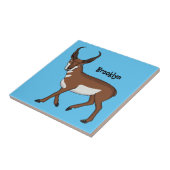Pronghorn-Antiope-Cartoon Fliese (Seite)