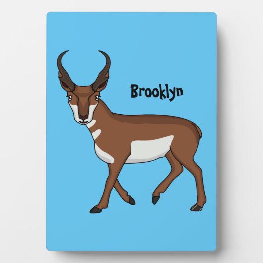 Pronghorn-Antiope-Cartoon Fotoplatte (Vorderseite)