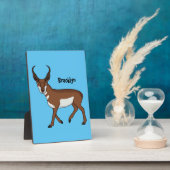 Pronghorn-Antiope-Cartoon Fotoplatte (Seite)