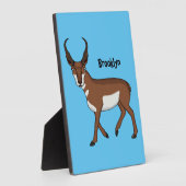 Pronghorn-Antiope-Cartoon Fotoplatte (Seite)