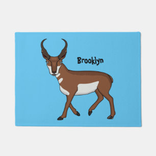 Pronghorn-Antiope-Cartoon Fußmatte