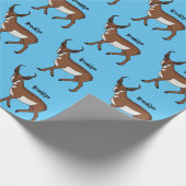 Pronghorn-Antiope-Cartoon Geschenkpapier (Ecke)