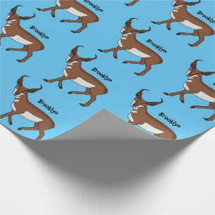 Pronghorn-Antiope-Cartoon Geschenkpapier