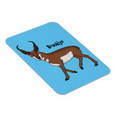 Pronghorn-Antiope-Cartoon Magnet (Rechte Seite)