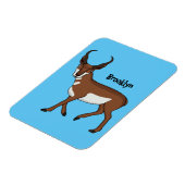 Pronghorn-Antiope-Cartoon Magnet (Linke Seite)