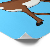Pronghorn-Antiope-Cartoon Poster (Ecke)