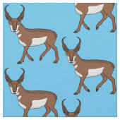Pronghorn-Antiope-Cartoon Stoff (Nahaufnahme)