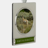 Pronghorn im Grand Teton Nationalpark Banner-Ornament Silber (Rechts)