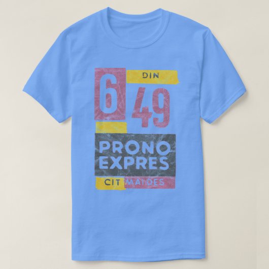 Prono Expres Rumänische Matchbox Text Typografie G T-Shirt (Design vorne)
