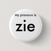 Pronomen-Abzeichen Button (Vorderseite)