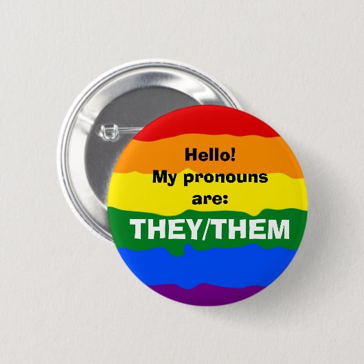 Pronomen Button (Vorne & Hinten)