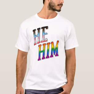 Pronomen Er / Ihn Progress Pride T-Shirt