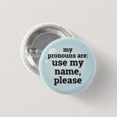 Pronomen/Mein Name verwenden Button (Vorne & Hinten)