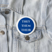 Pronomen They Them Their Button (Beispiel)
