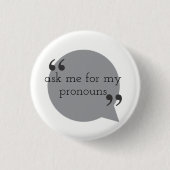 Pronomina Button (Vorderseite)