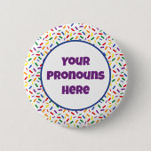 PRONOTIERT Rainbow-Sprinkles-Rainbow-LGBT-Pride-Fl Button (Vorderseite)