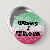 Pronoun Abrosexual Stolz Button (Vorne & Hinten)