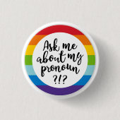 Pronoun Abzeichen Button (Vorderseite)