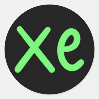 Pronoun-Aufkleber Runder Aufkleber