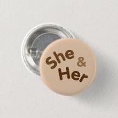 Pronoun Button Sie/sie (Vorne & Hinten)