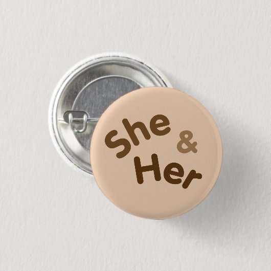 Pronoun Button Sie/sie (Vorne & Hinten)