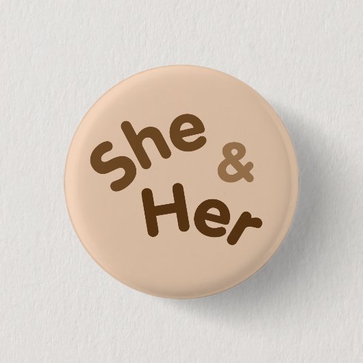 Pronoun Button Sie/sie (Vorderseite)