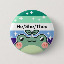 Pronoun Gay MLM Pride Flag Frosch