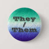 Pronoun MLM Men Love Men Pride Flag Button (Vorderseite)