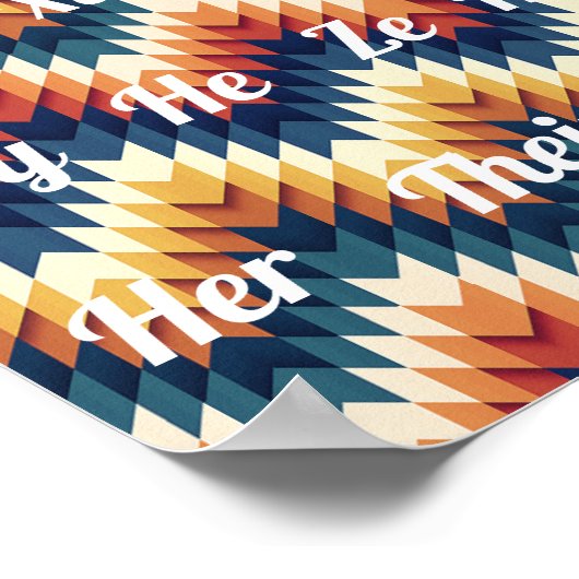 Pronoun-Plakat Poster (Ecke)