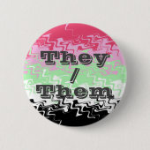 Pronoun-Recipromantic-Priesterflagge Button (Vorderseite)