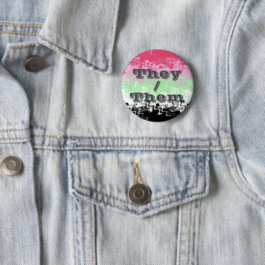 Pronoun-Recipromantic-Priesterflagge Button (Beispiel)