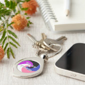 Pronoun Spiral Genderfluid-Druckfahne Schlüsselanhänger (Seite)