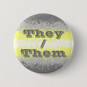Pronoun-Trippy-Demigender-Prichlag mit individuali Button (Vorderseite)