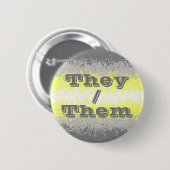 Pronoun-Trippy-Demigender-Prichlag mit individuali Button (Vorne & Hinten)