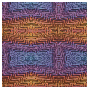 PRONOUNCED 3D! ~ Lila, blau und orange GORGEOUS Stoff
