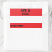 Pronouns-Aufkleber Rechteckiger Aufkleber (Tasche)